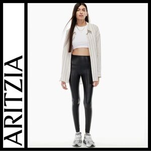 Aritzia Wilfred Free Daria High Rise Faux Leather Leggings
